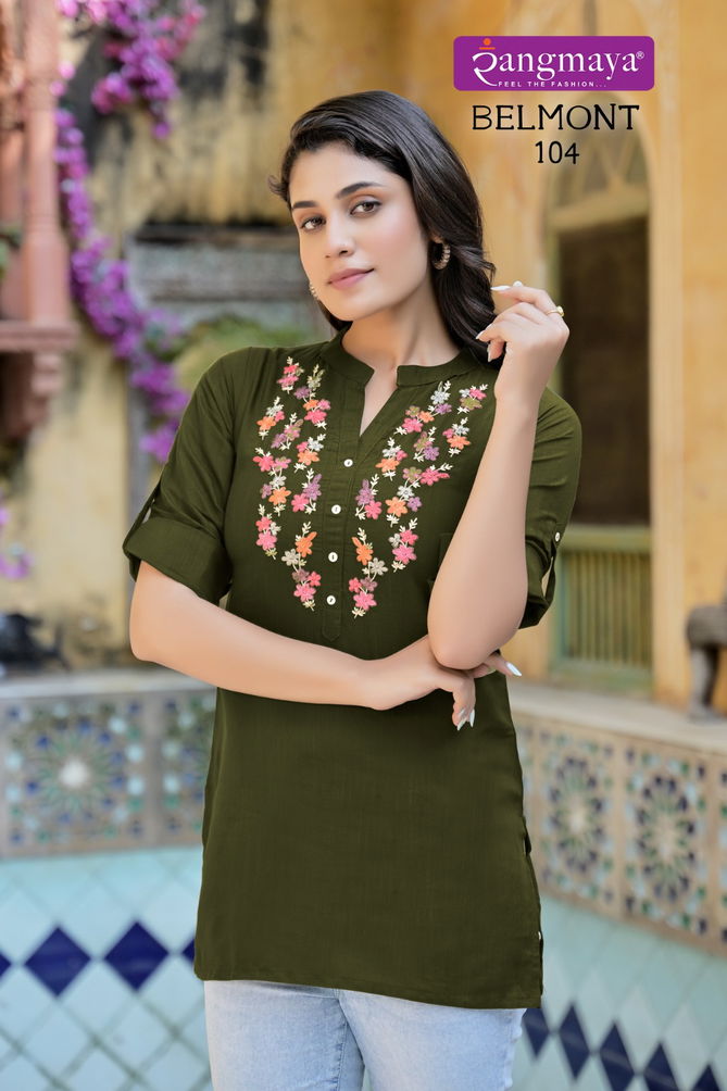 Belmont By Rangmaya Fancy Tunic Ladies Top Wholesale Shop In Surat